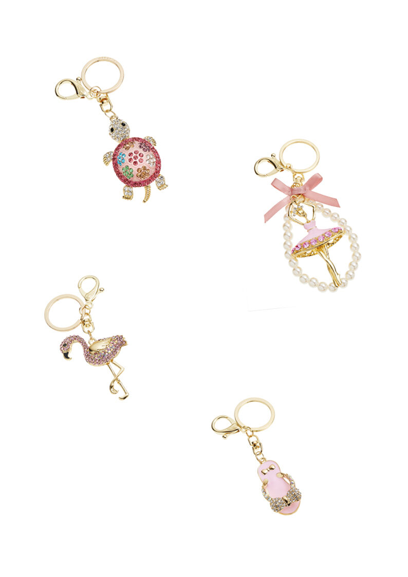 Ottaviani Portachiavi dorato con strass smalti perline f Super Saving Price