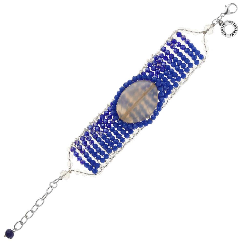 Ottaviani Bracciale con agata e cristalli