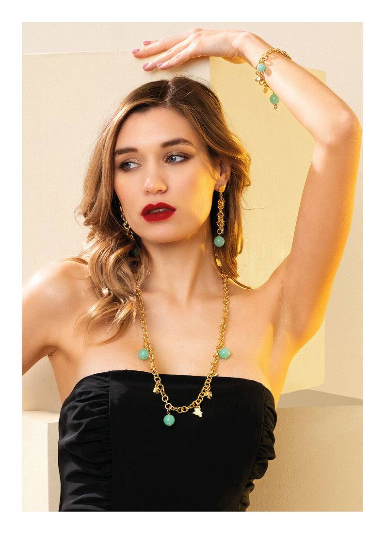 Ottaviani Orecchini dorati con resine Fino al 50% di sconto