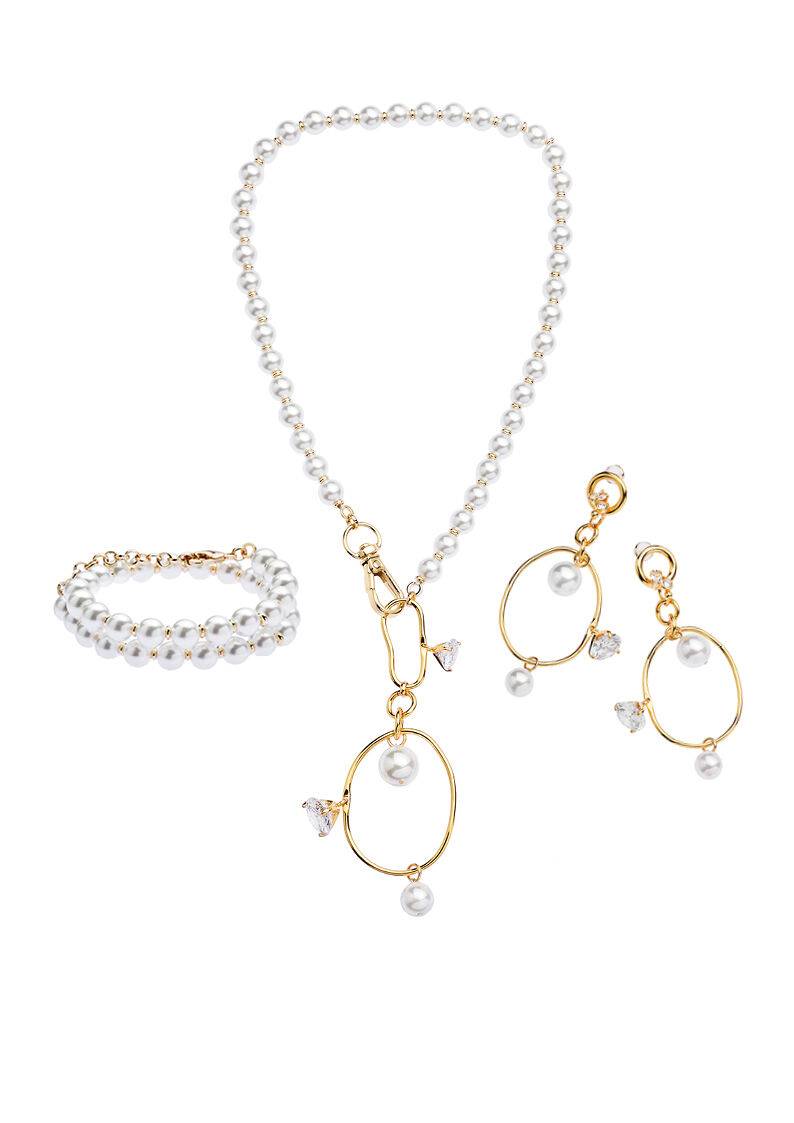 Ottaviani Collana con perle e zirconi Duty-free