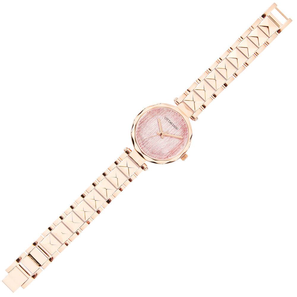 Ottaviani Quarzo acciaio glitter rosa