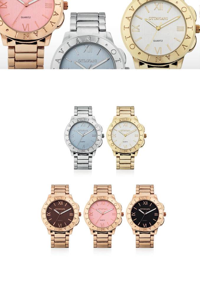 Ottaviani Quarzo rose gold/nero con ghiera ottaviani Grande vendita