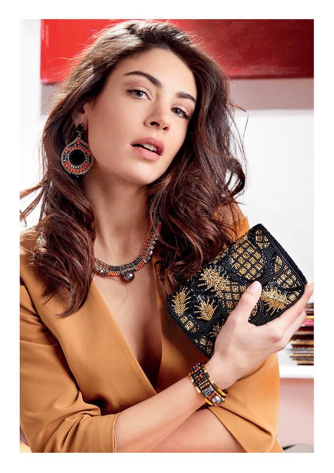 Ottaviani Bangle con cristalli, strass e perline Smaltimento dello stoccaggio