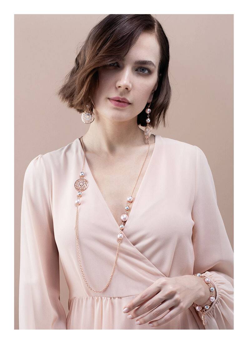 Ottaviani Orecchini in bronzo con perle bijoux Offerte giornaliere