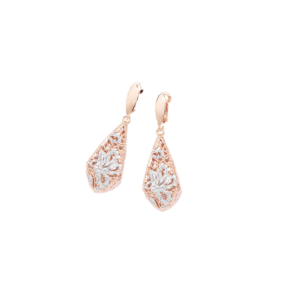 Ottaviani Orecchini in bronzo con glitter argento Offerte speciali