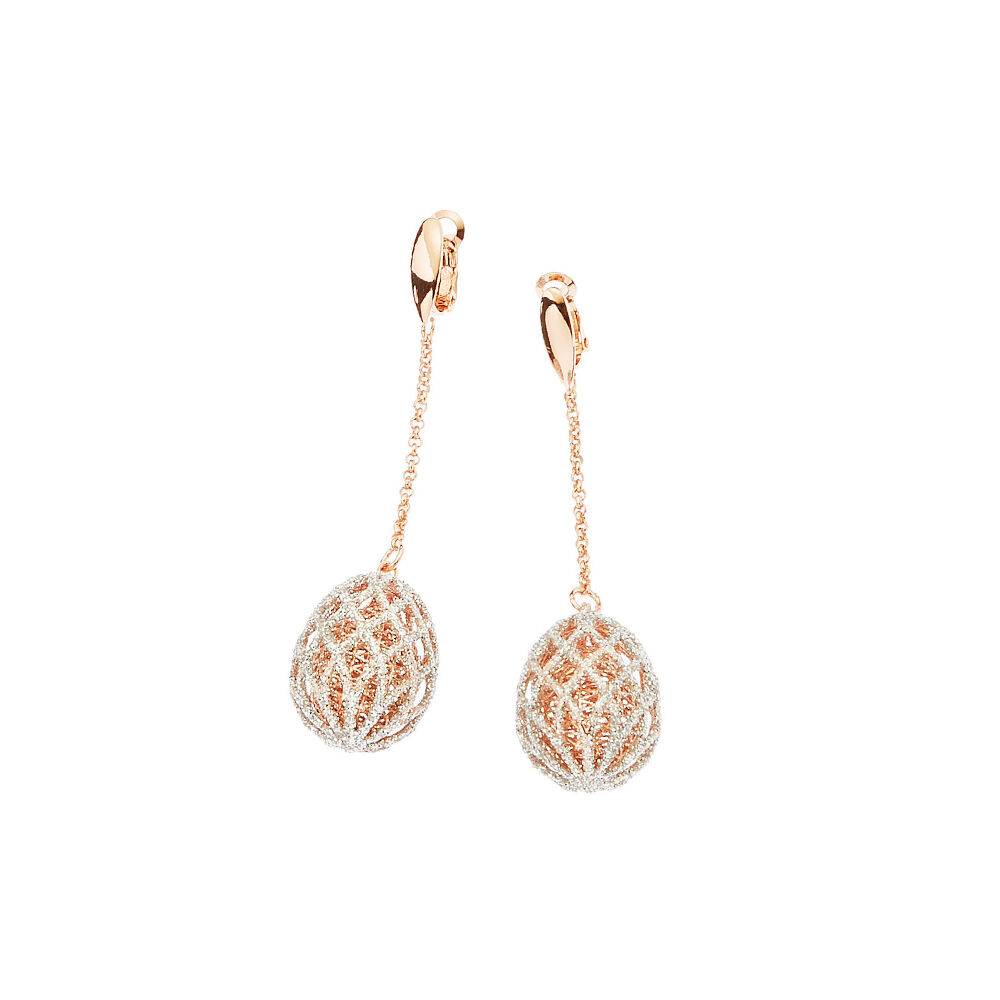 Ottaviani Orecchini in bronzo con glitter argento Enormi risparmi