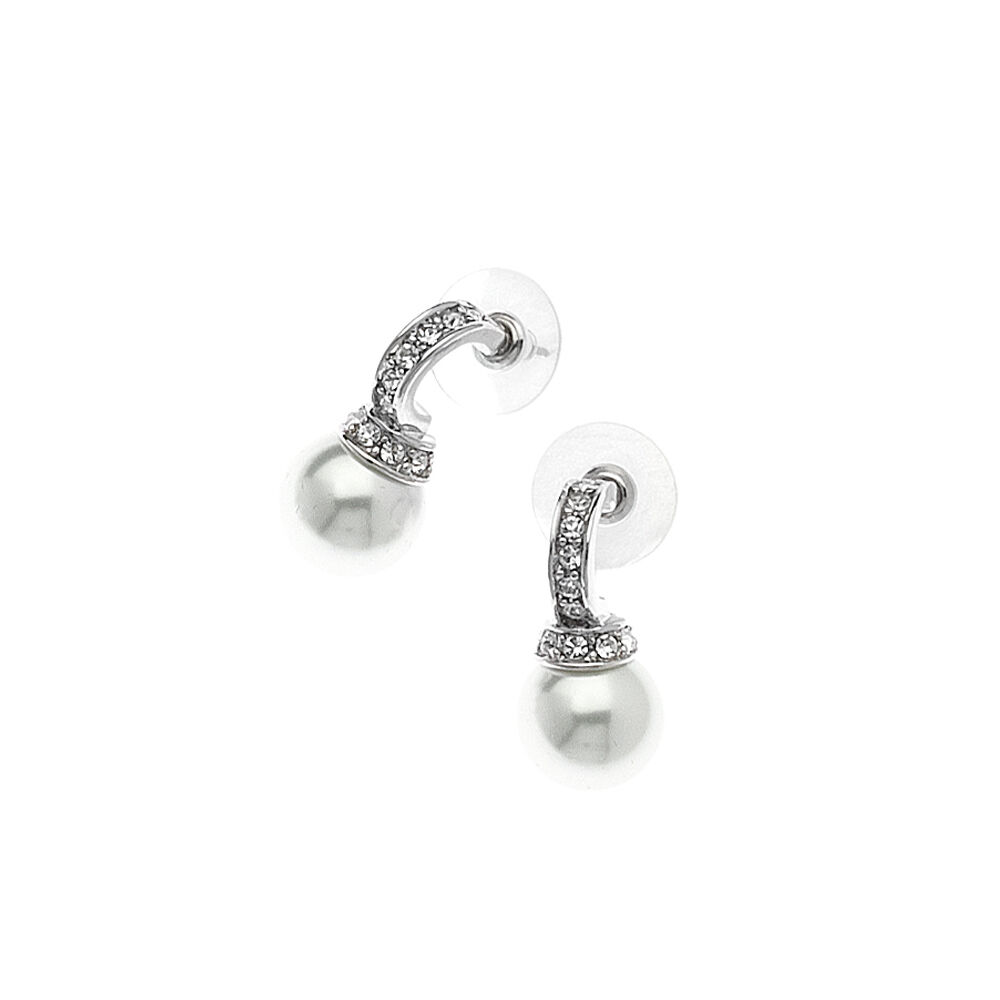 Ottaviani Orecchini con perle di vetro e strass