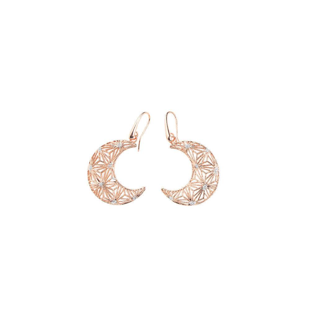 Ottaviani Orecchini in bronzo rod c/glitter argento Qualità