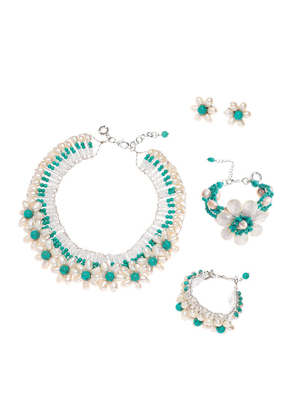 Ottaviani Orecchini con perle e howlite Qualità Garantita