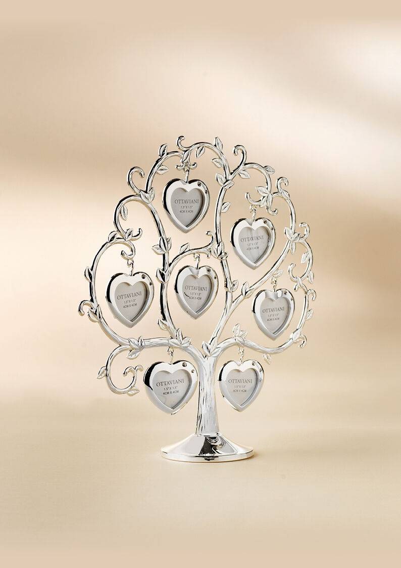 Ottaviani Albero genealogico con portafoto in met. argent Negozi Online