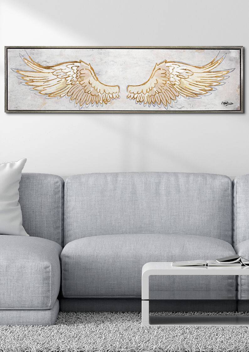 Ottaviani Quadro "ali d'angelo" cm 180x50 superf.lucida Convenienza