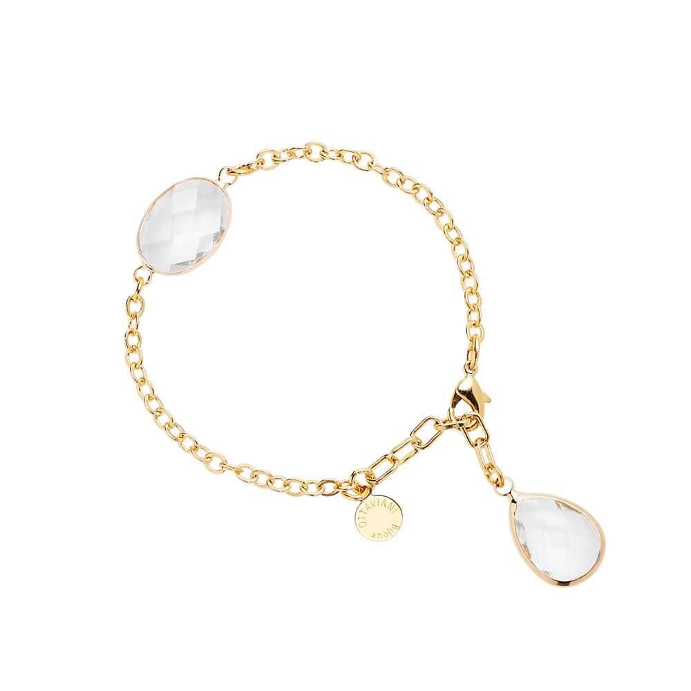 Ottaviani Bracciale dorato con cristalli Negozio