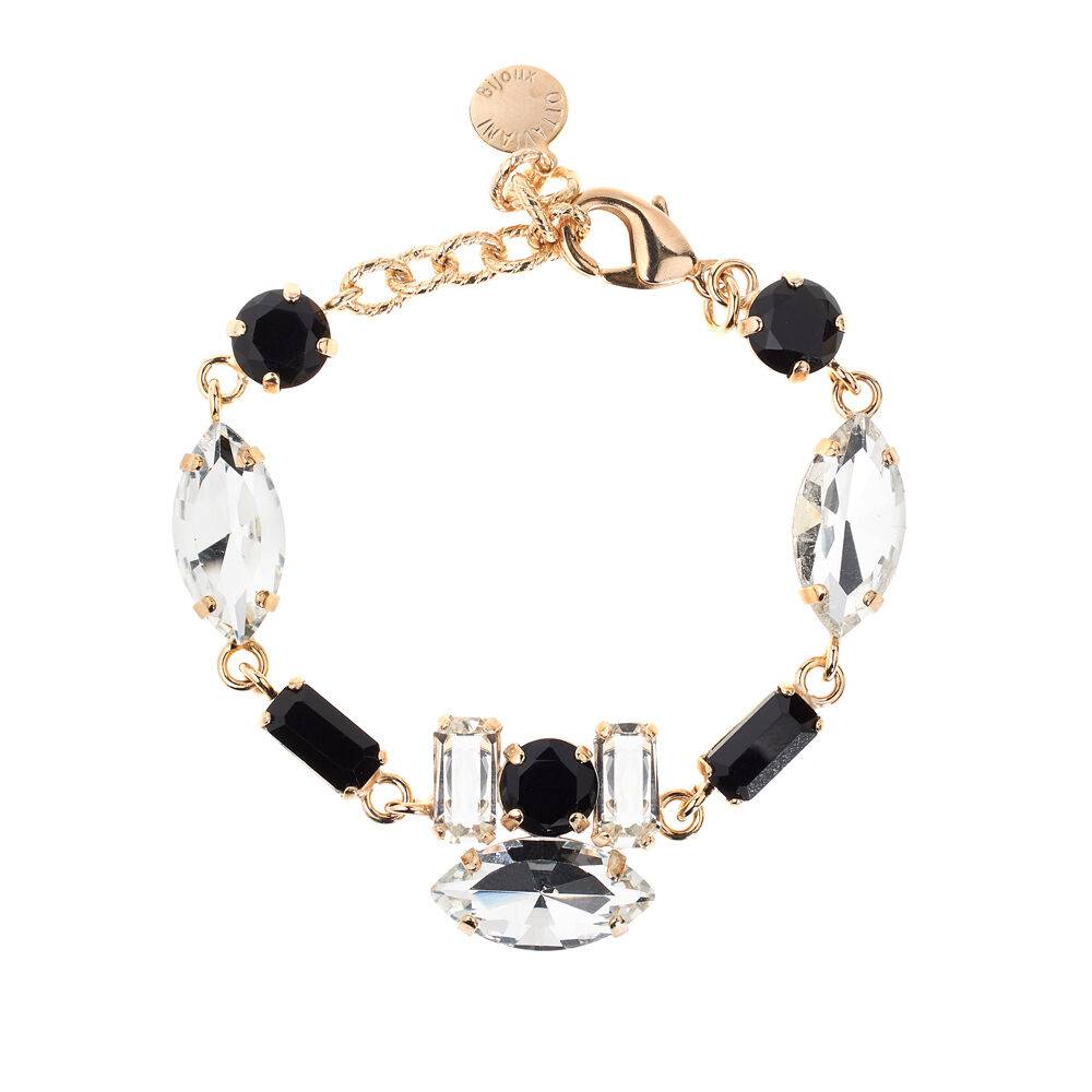 Ottaviani Bracciale dorato con cristalli Spedizione gratuita