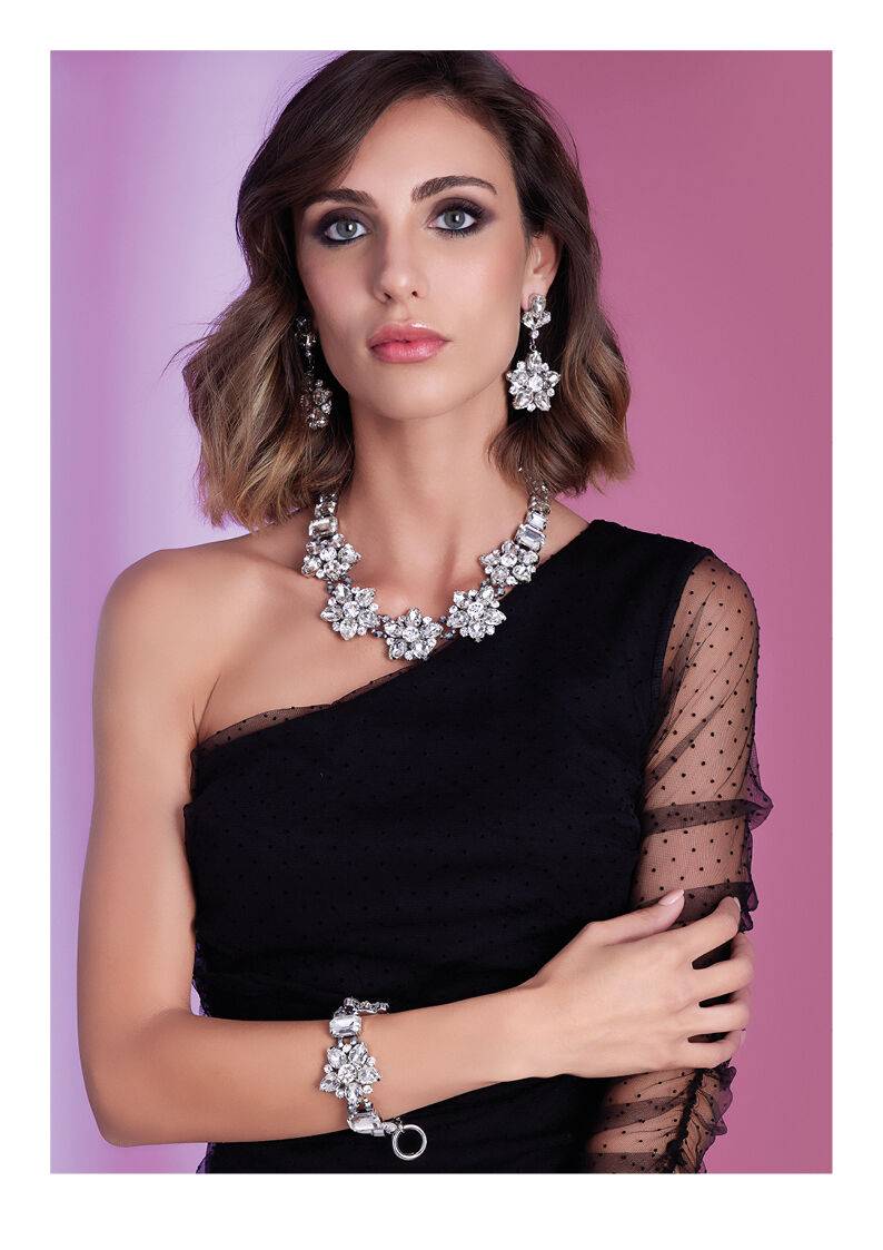 Ottaviani Bracciale con cristalli e strass Smaltimento dello stoccaggio
