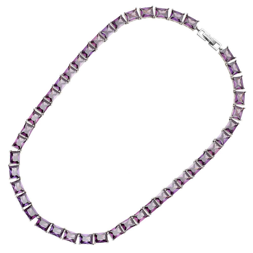 Ottaviani Collana rodiata con cubic zirconia