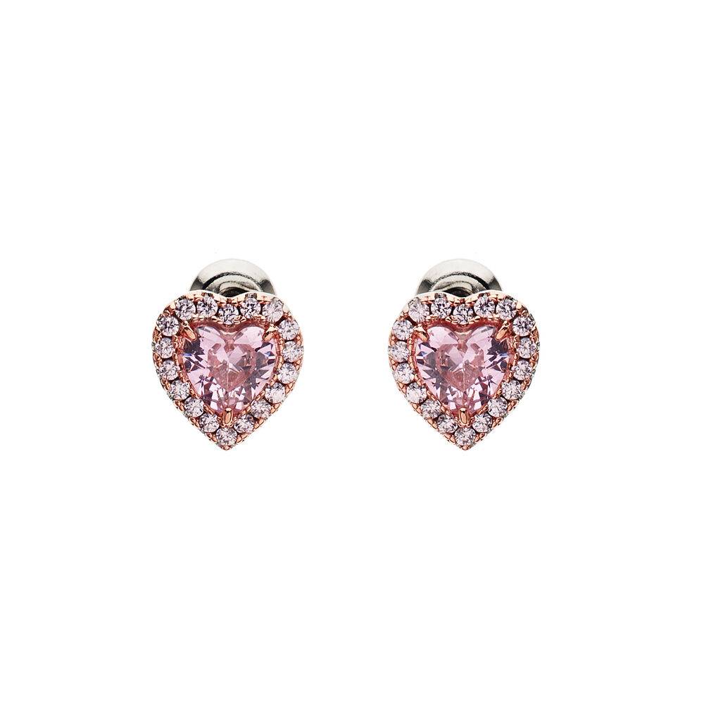 Ottaviani Orecchini placcati oro rosa con cubic zirconia