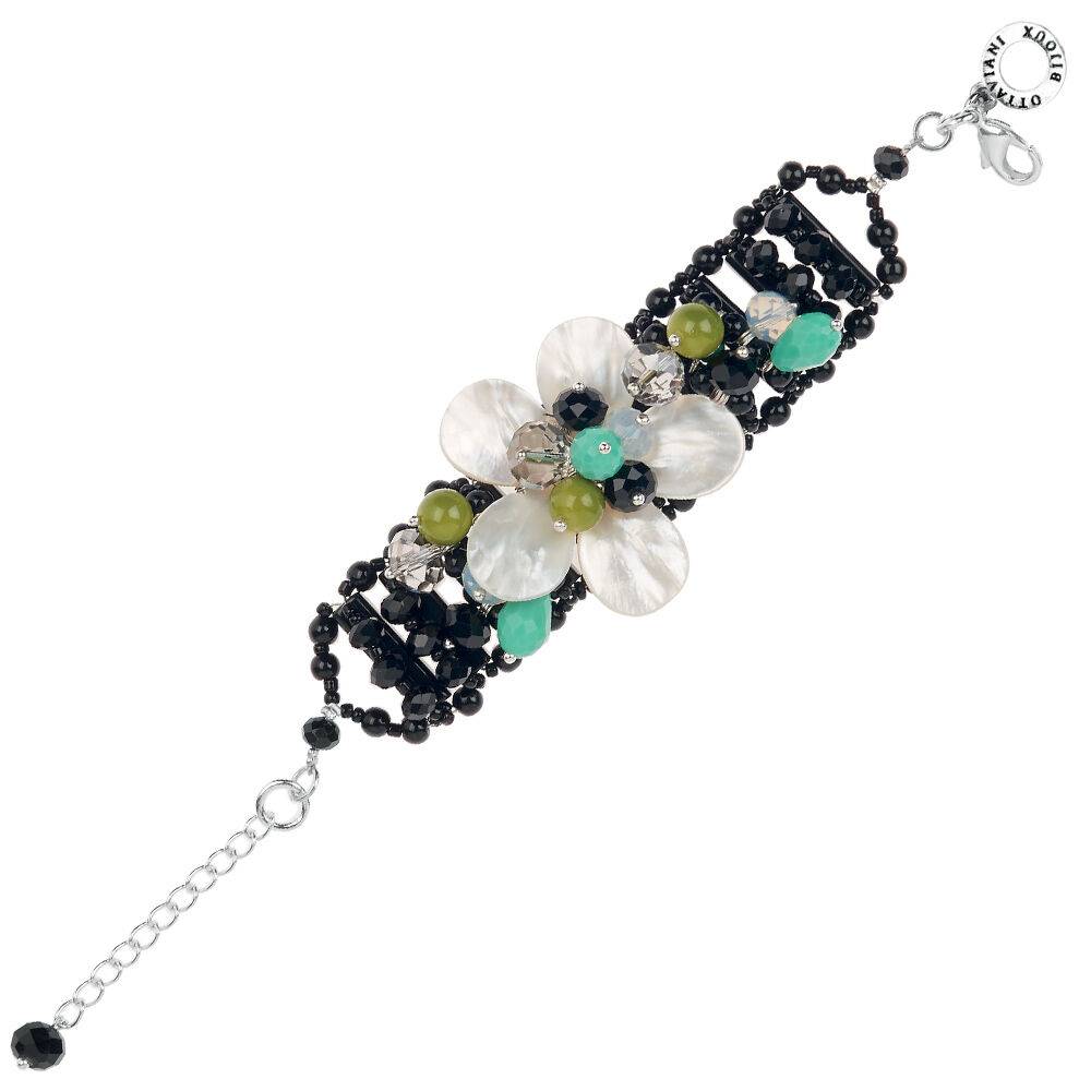 Ottaviani Bracciale con cristalli e madreperla