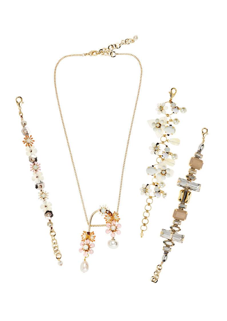 Ottaviani Collana con smalti,perle bijoux e perle fiume Offerta