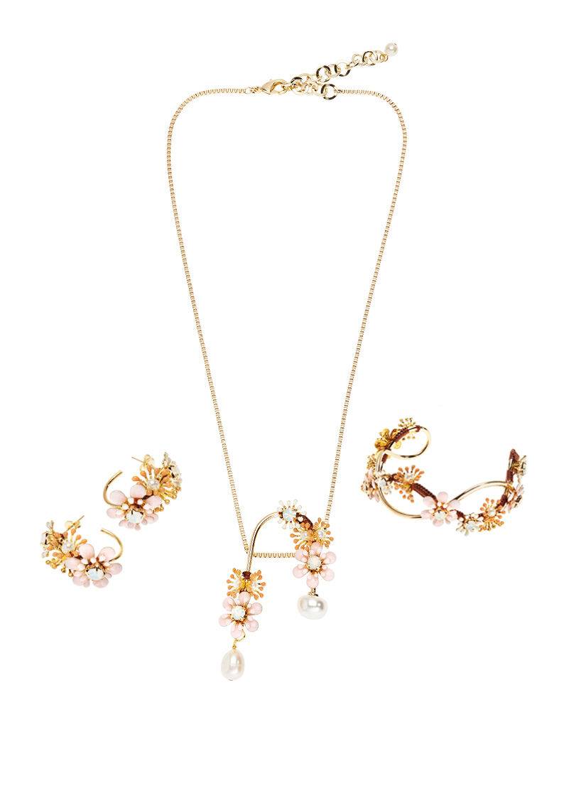 Ottaviani Collana con smalti,perle bijoux e perle fiume Offerta