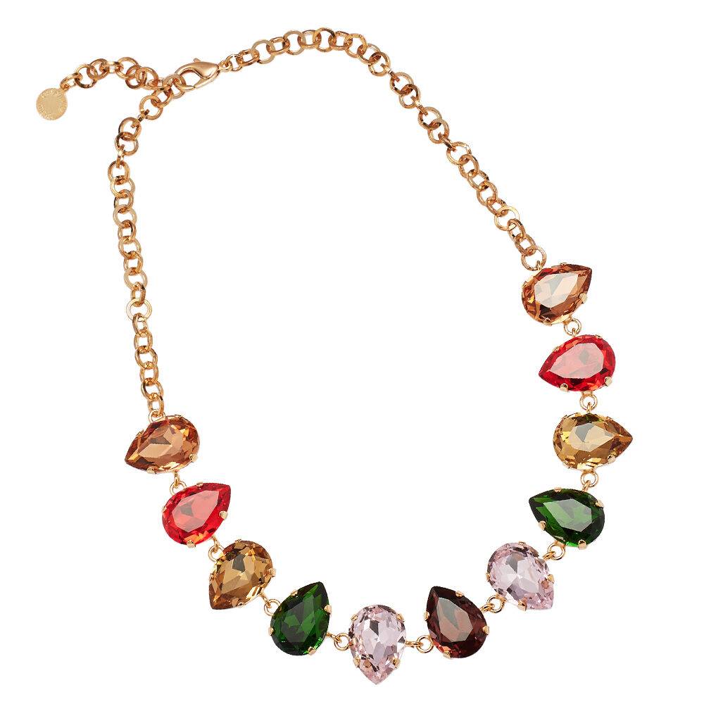 Ottaviani Collana dorata con cristalli Outlet
