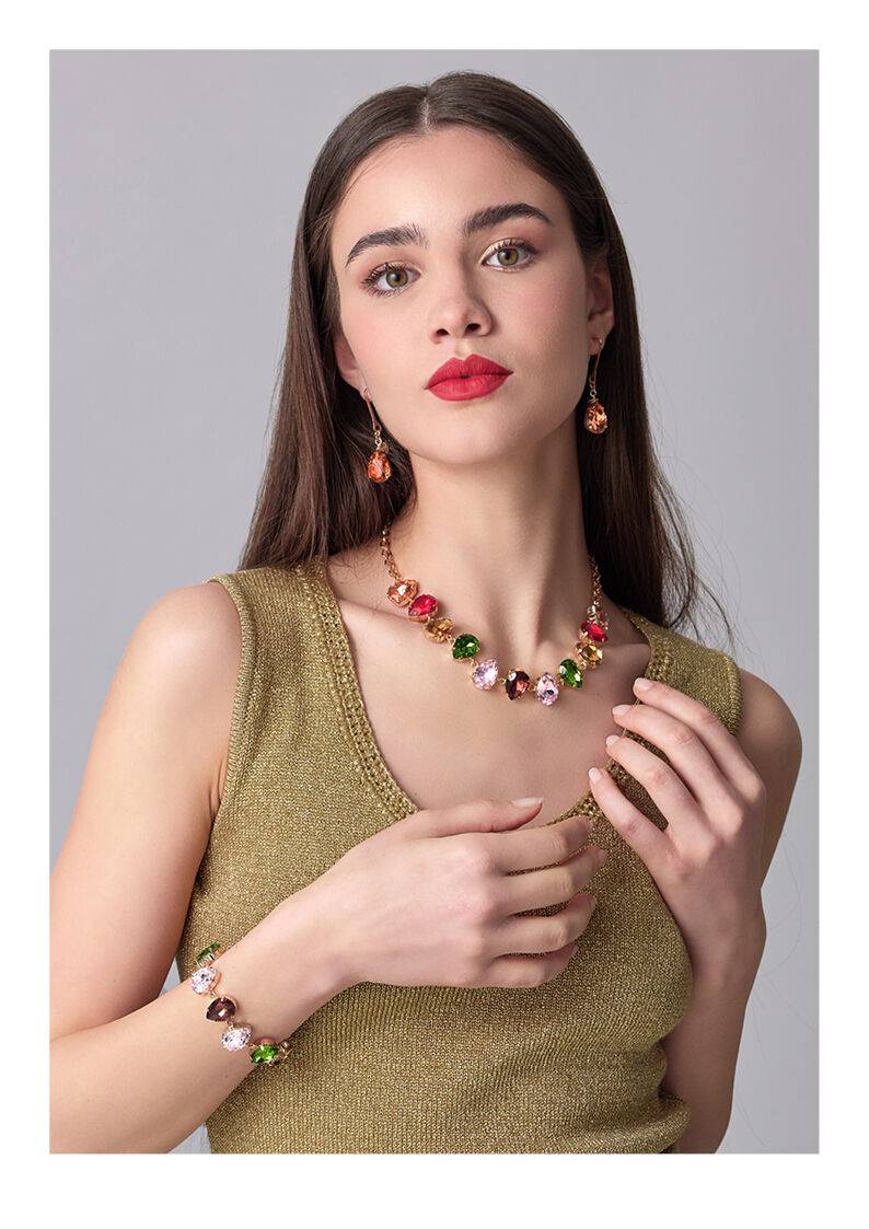 Ottaviani Bracciale dorato con cristalli Hotsell