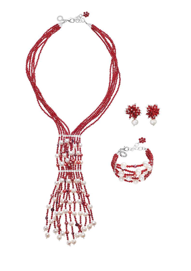 Ottaviani Bracciale con perle e cristalli Vendita Calda