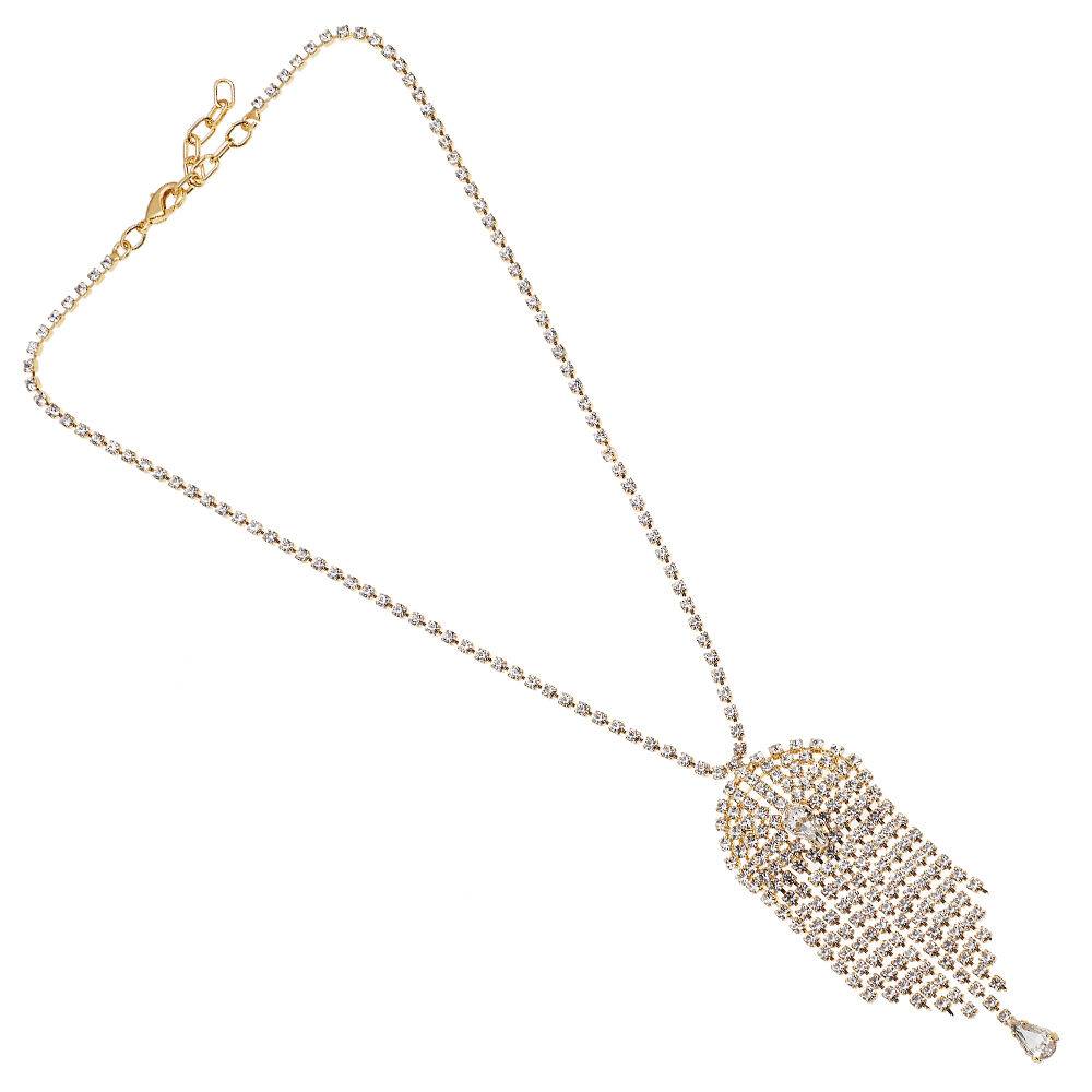 Ottaviani Collana dorata con strass Vendite Flash