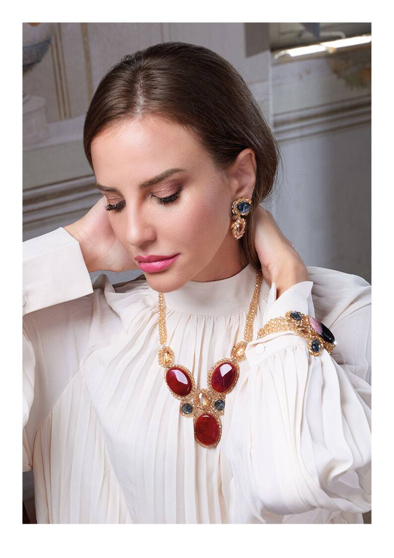 Ottaviani Bracciale con agata e cristalli Negozio
