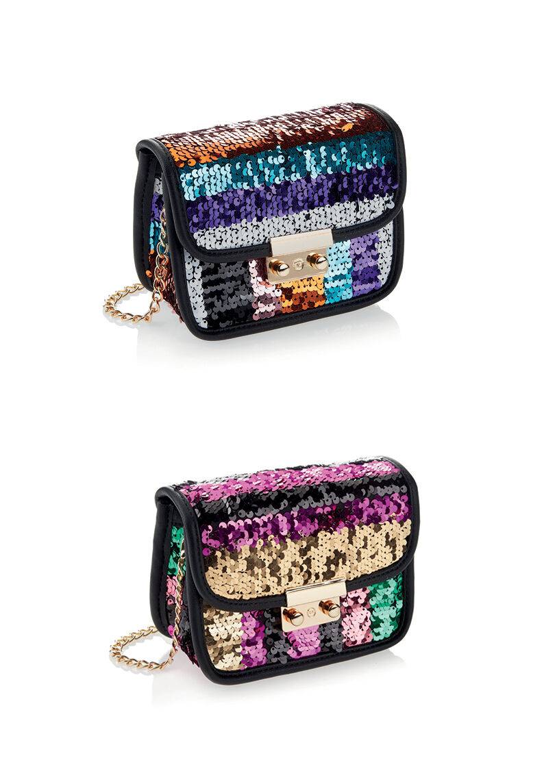 Ottaviani Clutch con paillettes multicolor Offerta esclusiva