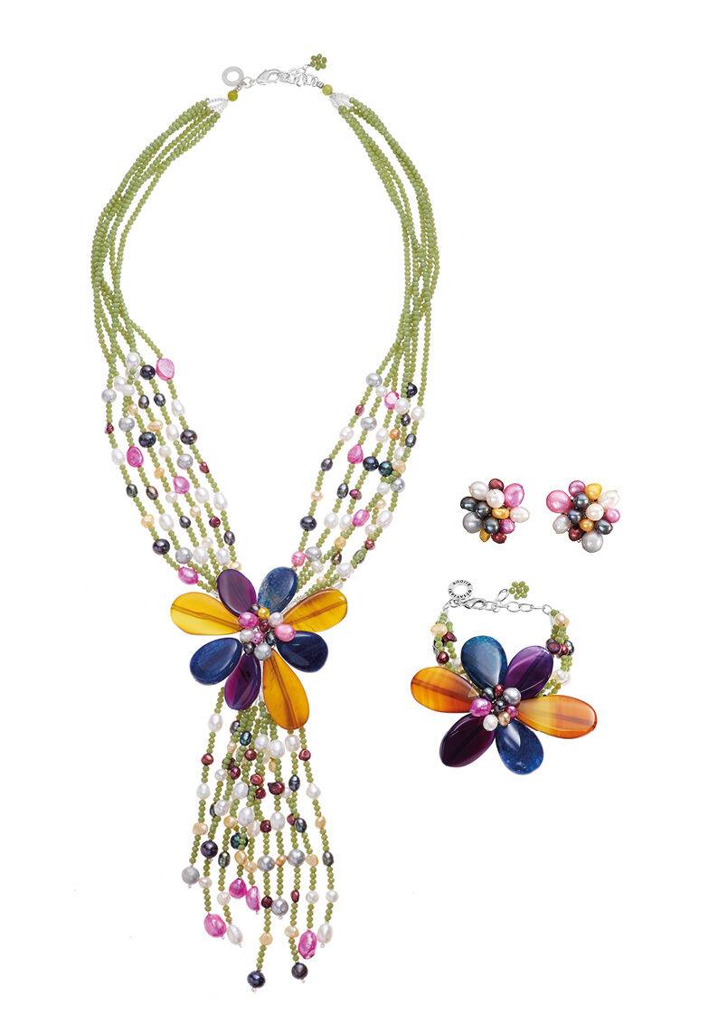 Ottaviani Bracciale con agata e perle Smaltimento dello stoccaggio