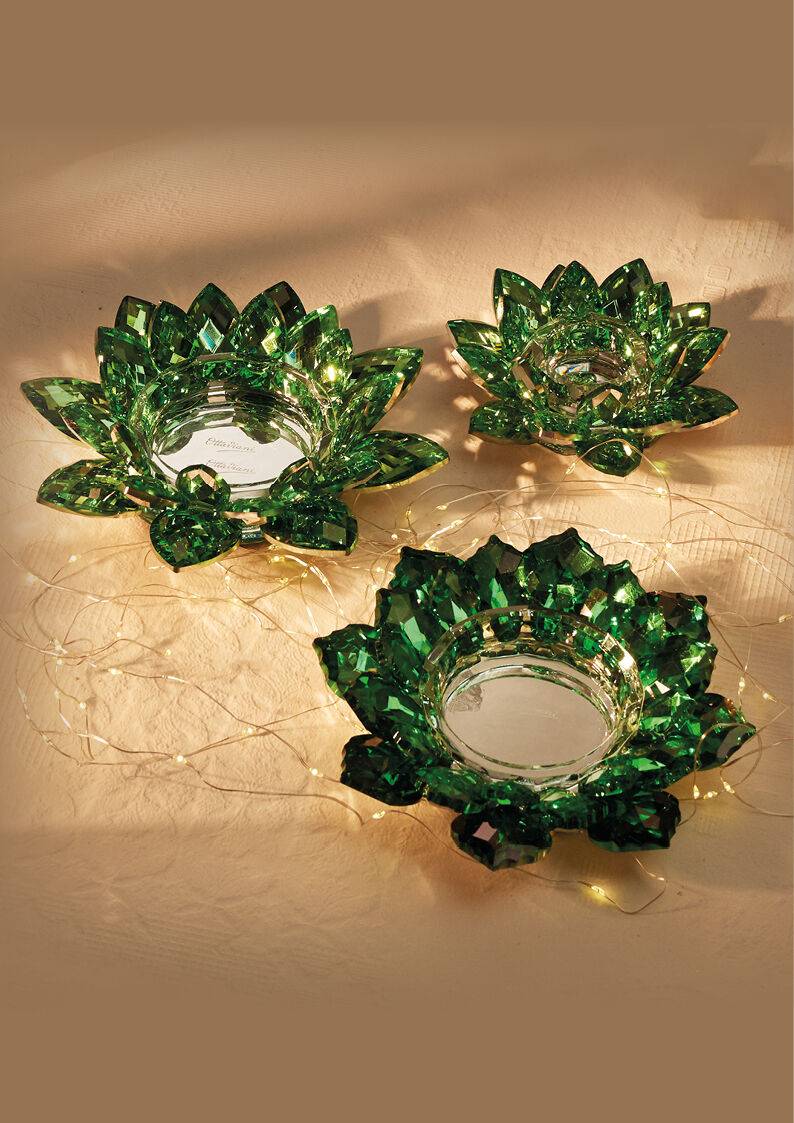 Ottaviani Candeliere "stella di cristallo verde" Offerte giornaliere