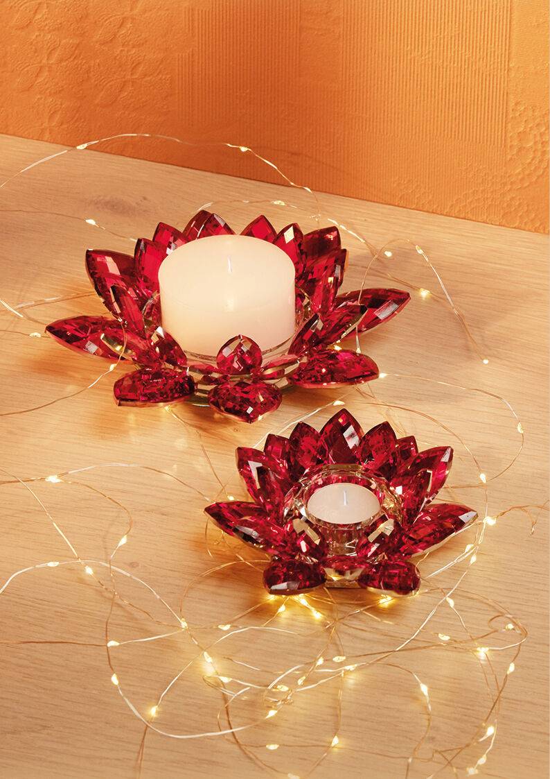 Ottaviani Candeliere "stella di cristallo rossa" Offerte speciali