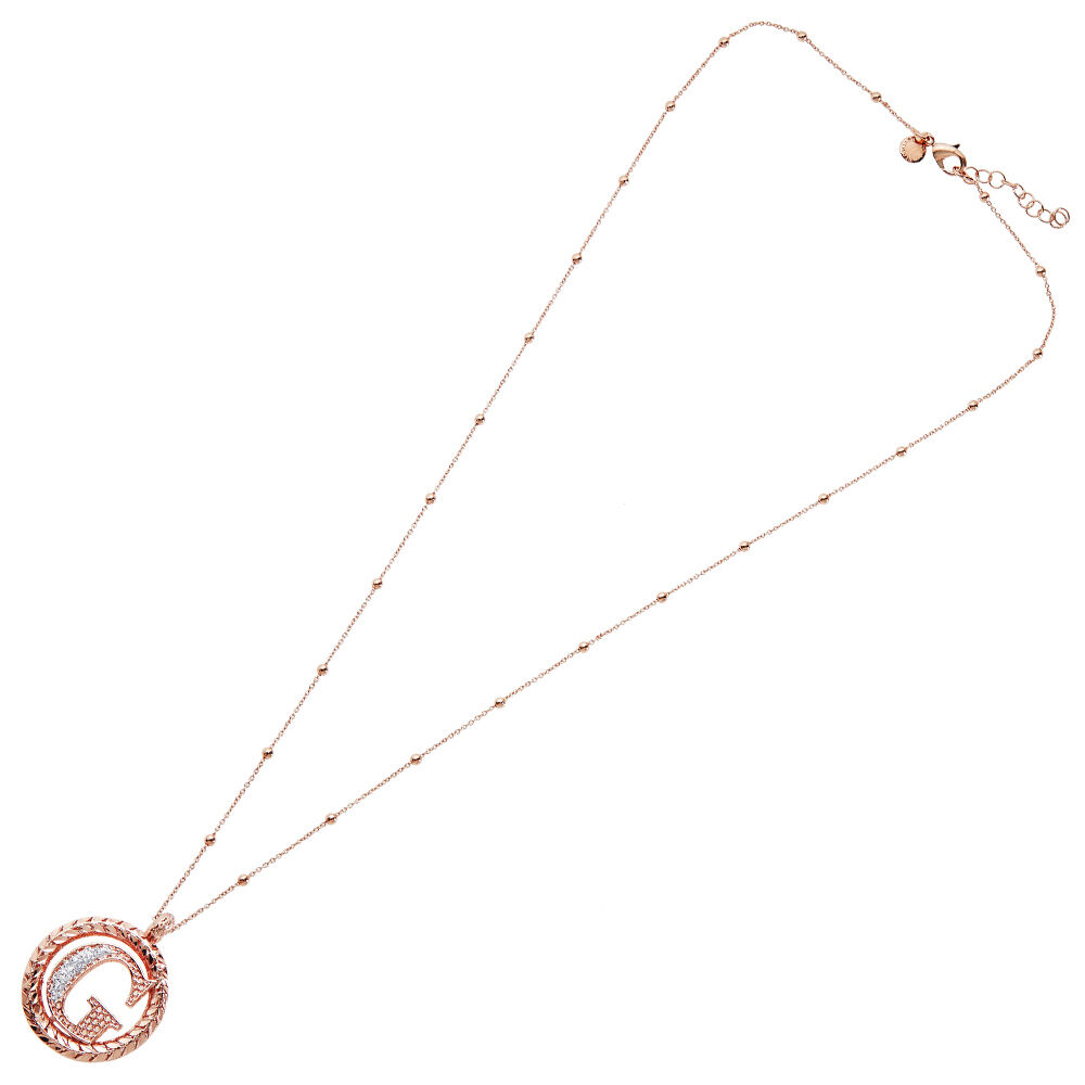 Ottaviani Collana in bronzo oro rosa con glitter argento Sconti questo mese