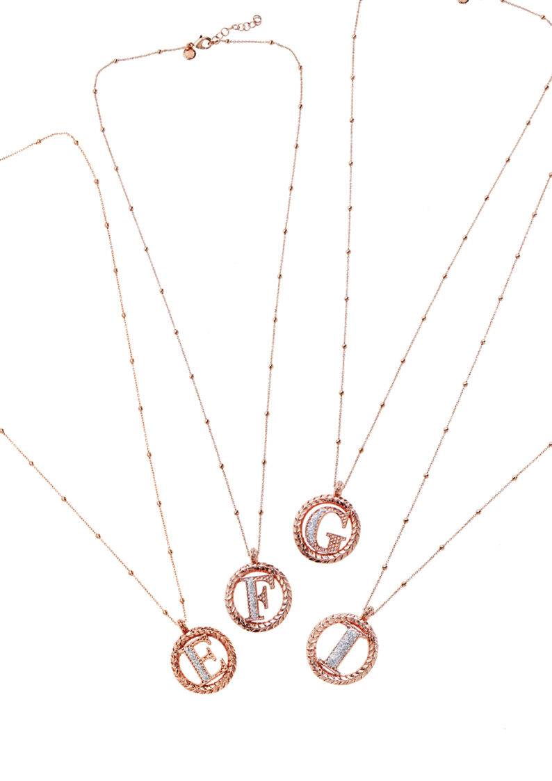 Ottaviani Collana in bronzo oro rosa con glitter argento Sconti questo mese