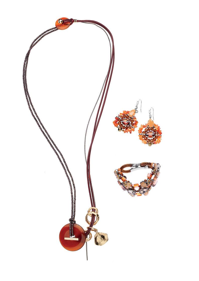 Ottaviani Bangle dorato con smalti corallo e strass Vendite Flash