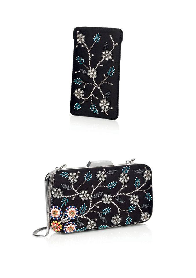 Ottaviani Clutch con perline,cristalli e strass Black Friday