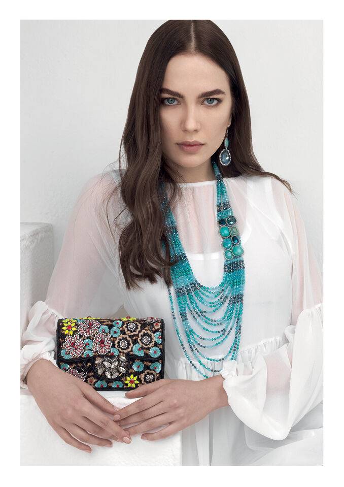 Ottaviani Clutch con ricami,cristalli,perline e strass Offerta per la Festa della Mamma