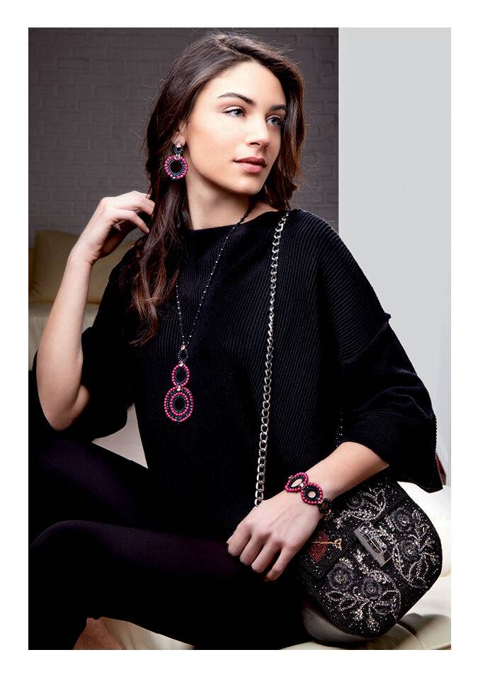 Ottaviani Clutch con perline,cristalli e strass Offerta Giorno del Papà