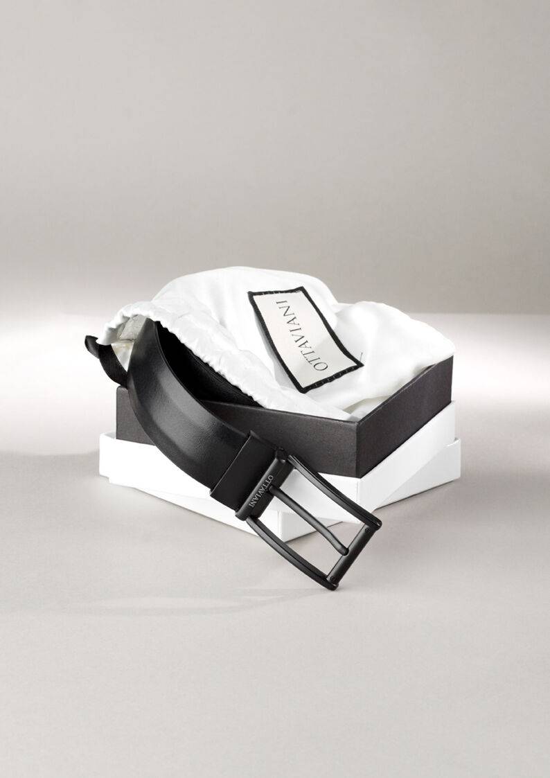 Ottaviani Cintura in pelle nera Fino al 60% di sconto