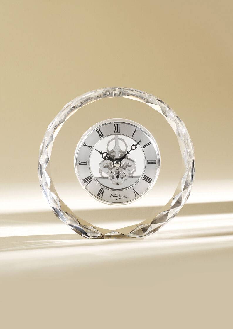 Ottaviani Orologio in cristallo h. 15,5 cm Enormi sconti