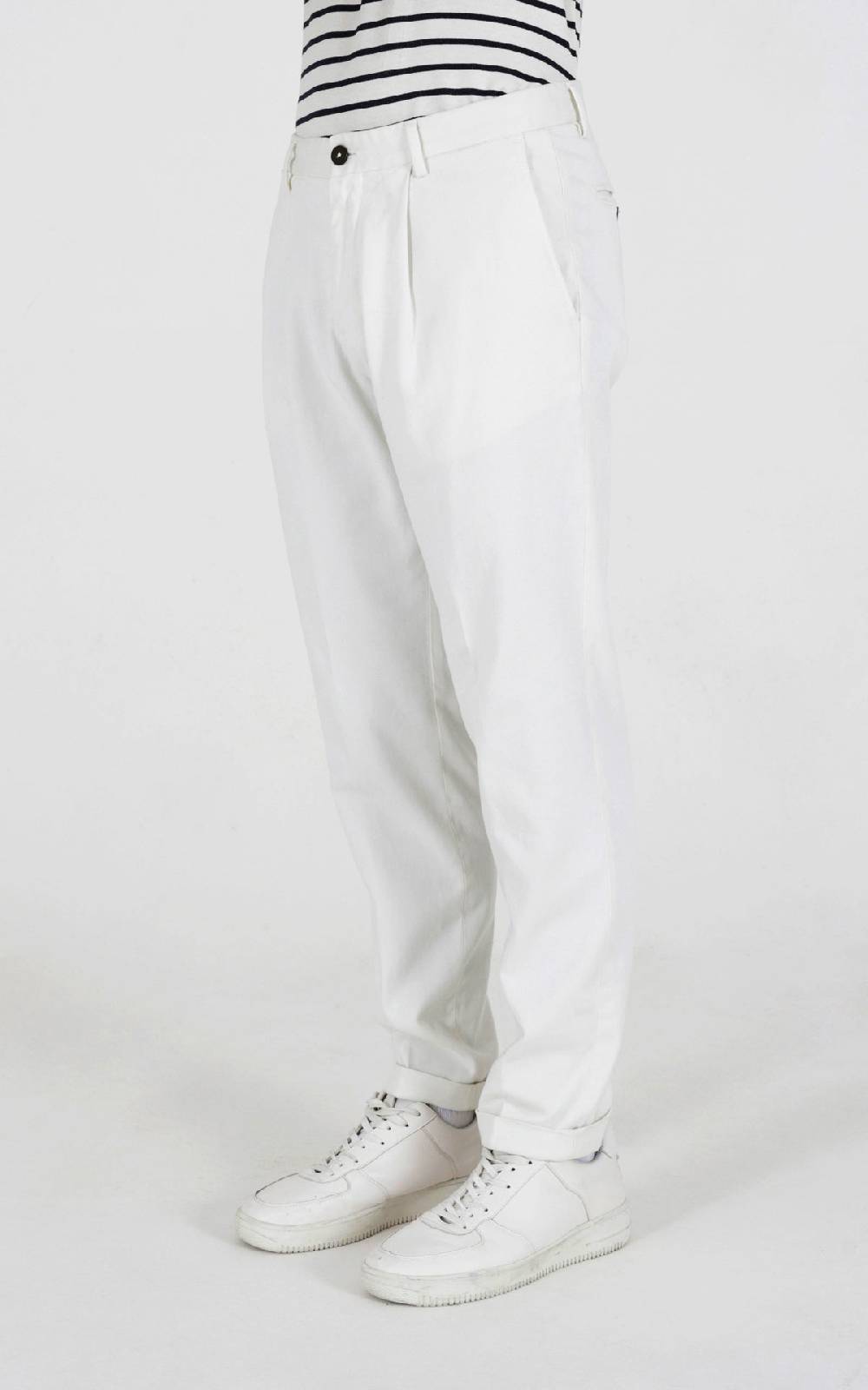 Outfit Italy Pantalone pince in fibra lyocell Shopping Online