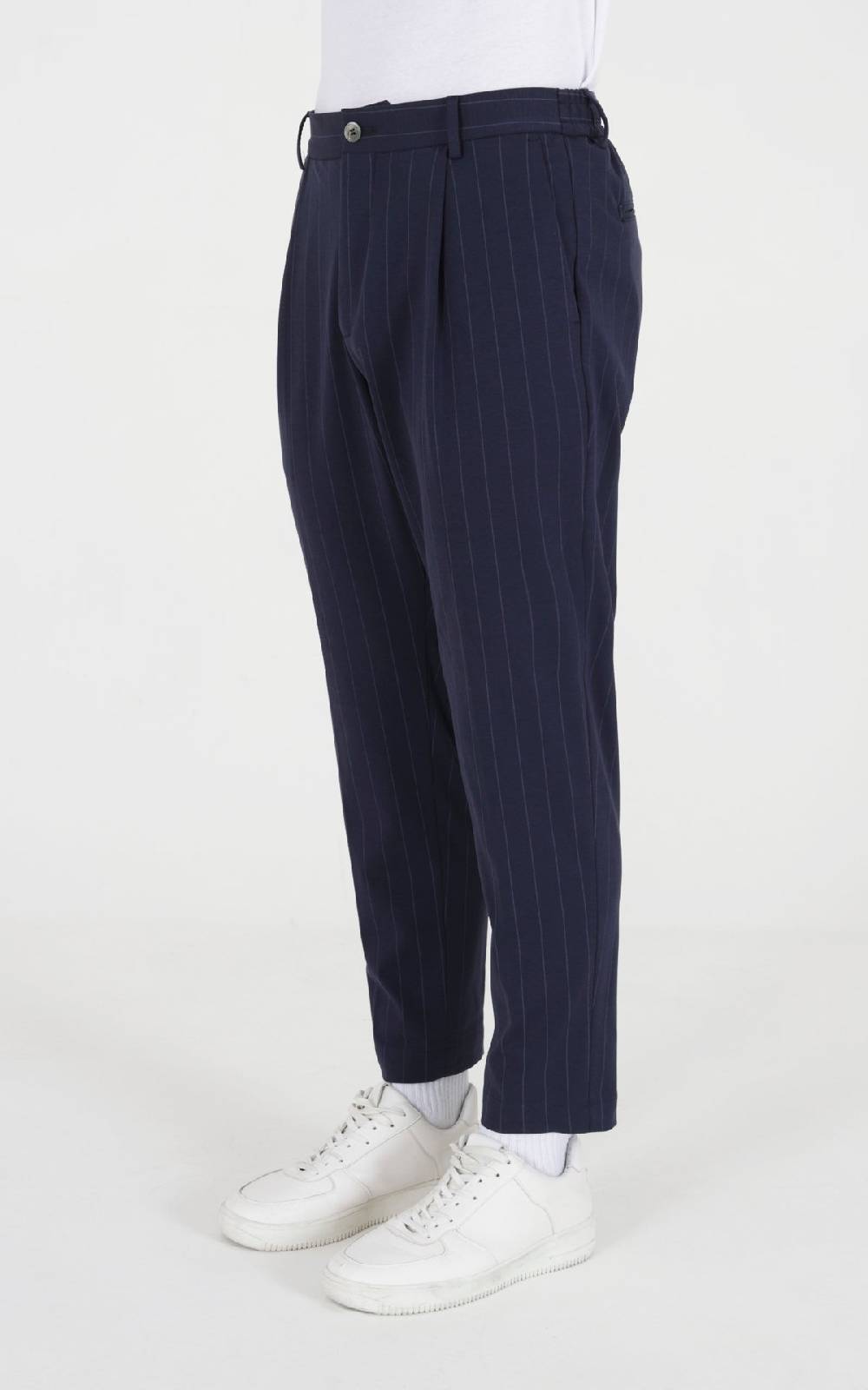 Outfit Italy Pantalaccio in punto milano stampa riga Consegna Veloce