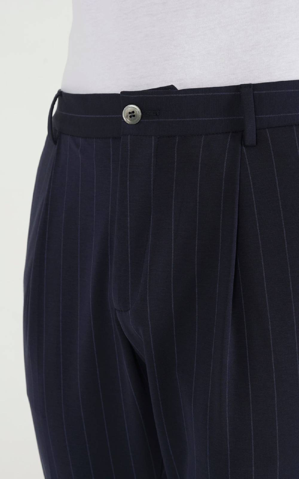 Outfit Italy Pantalaccio in punto milano stampa riga Consegna Veloce