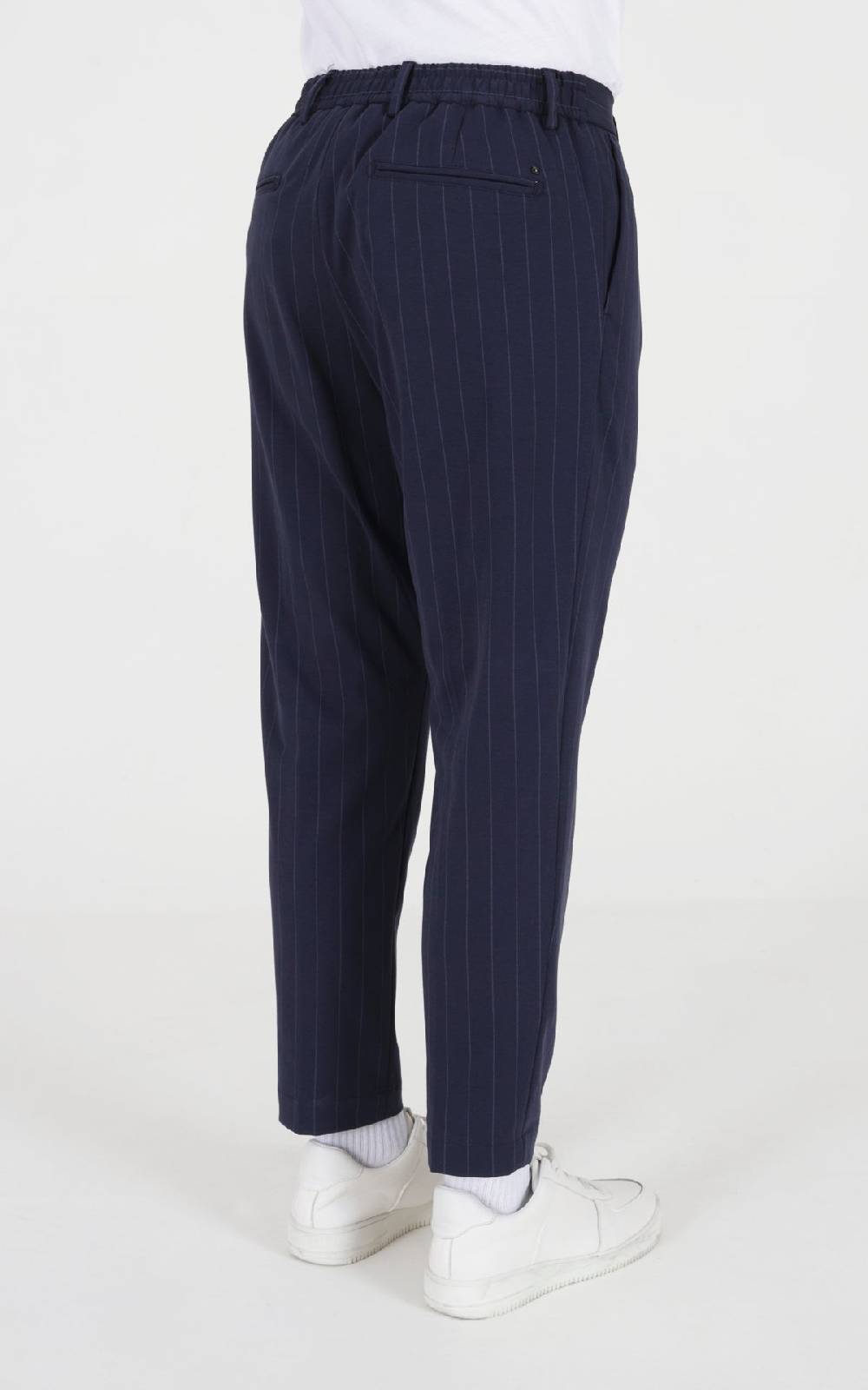Outfit Italy Pantalaccio in punto milano stampa riga Consegna Veloce