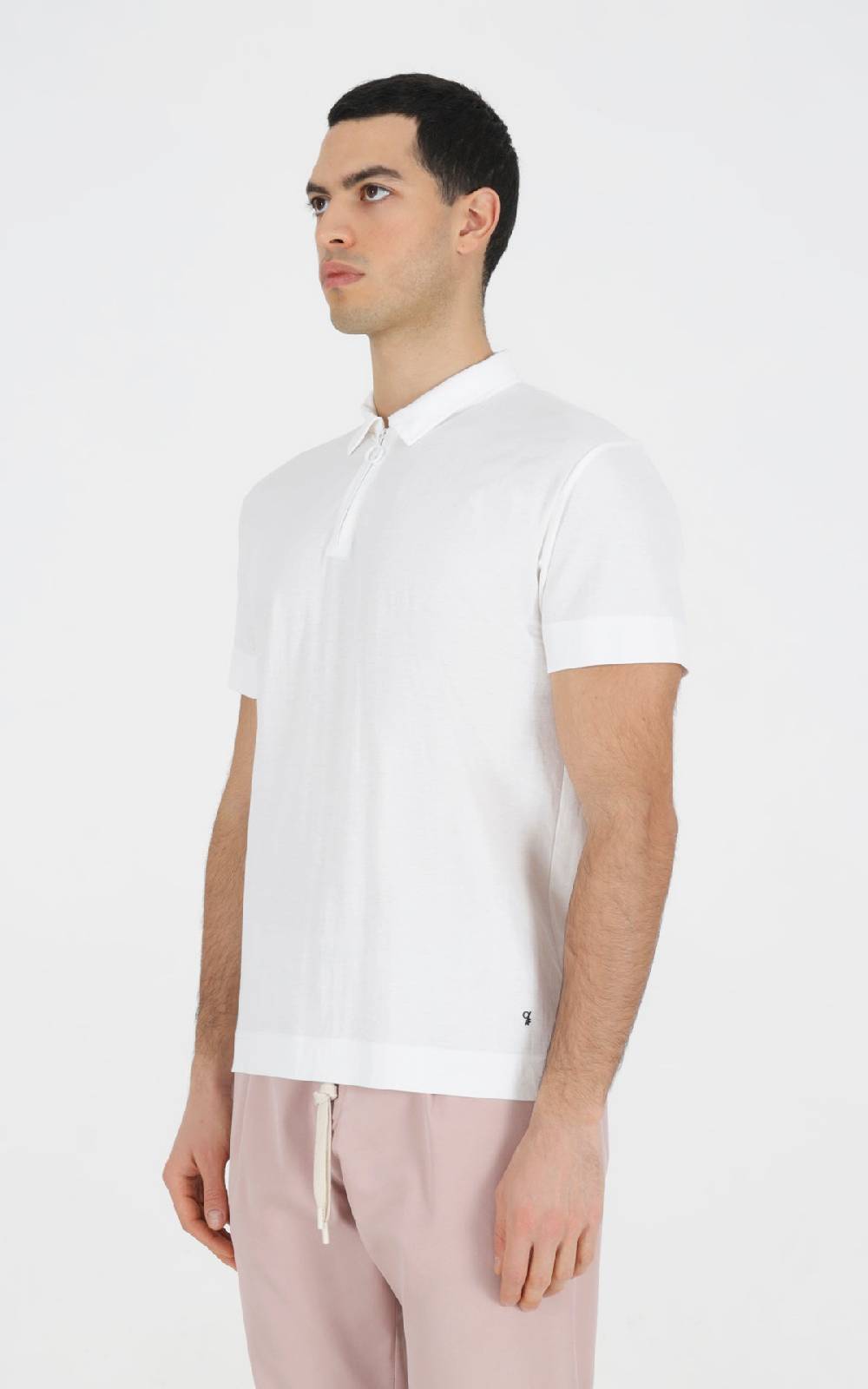Outfit Italy Polo in piquet con zip al collo Promozione Limitata
