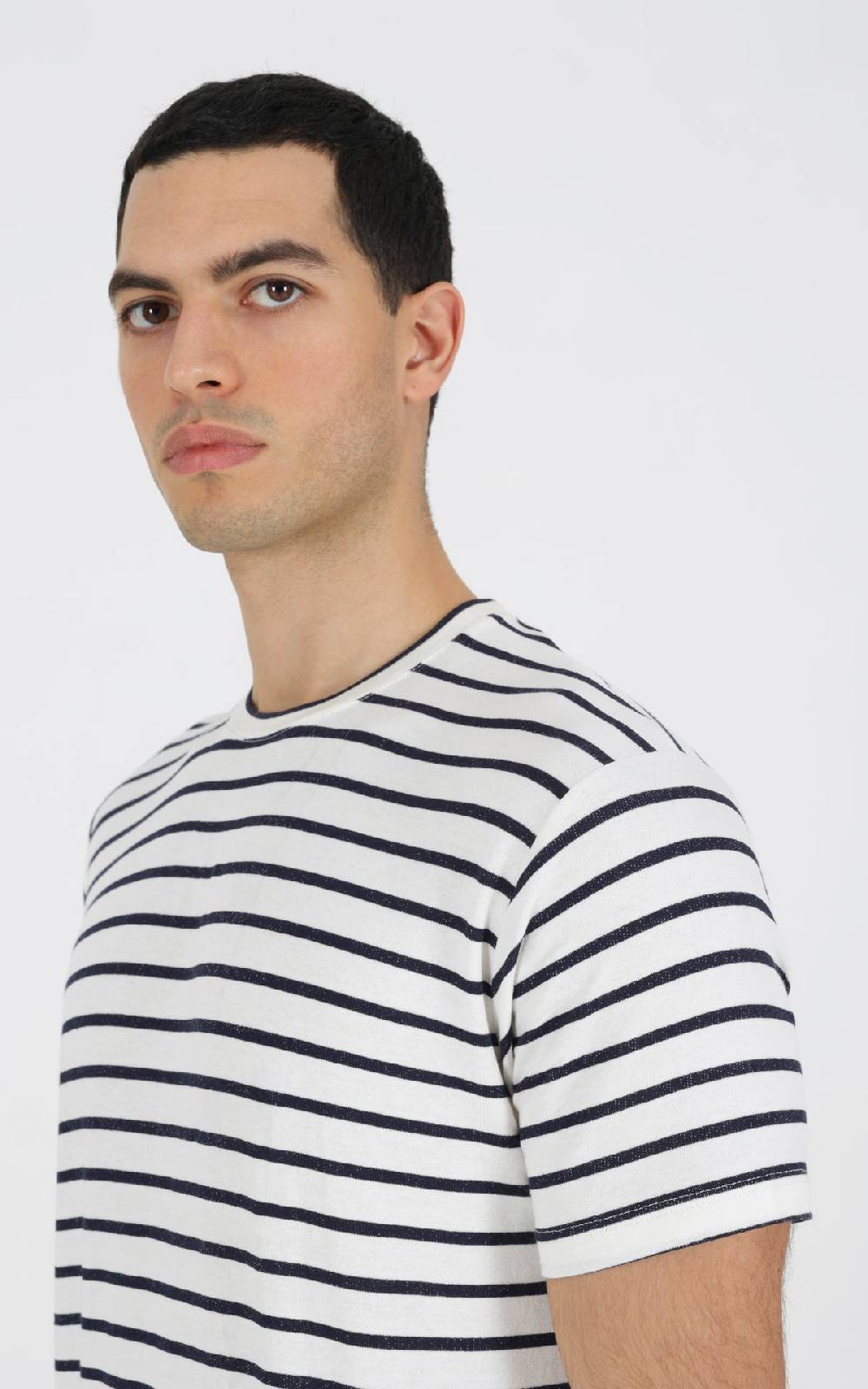 Outfit Italy T-Shirt in viscosa a righe Saldi Di Fabbrica