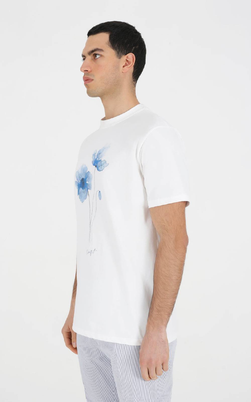 Outfit Italy T-Shirt in cotone stampata flower Negozio
