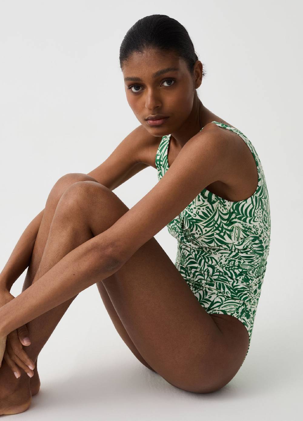 Ovs Costume intero con nodo stampa foliage Vendita
