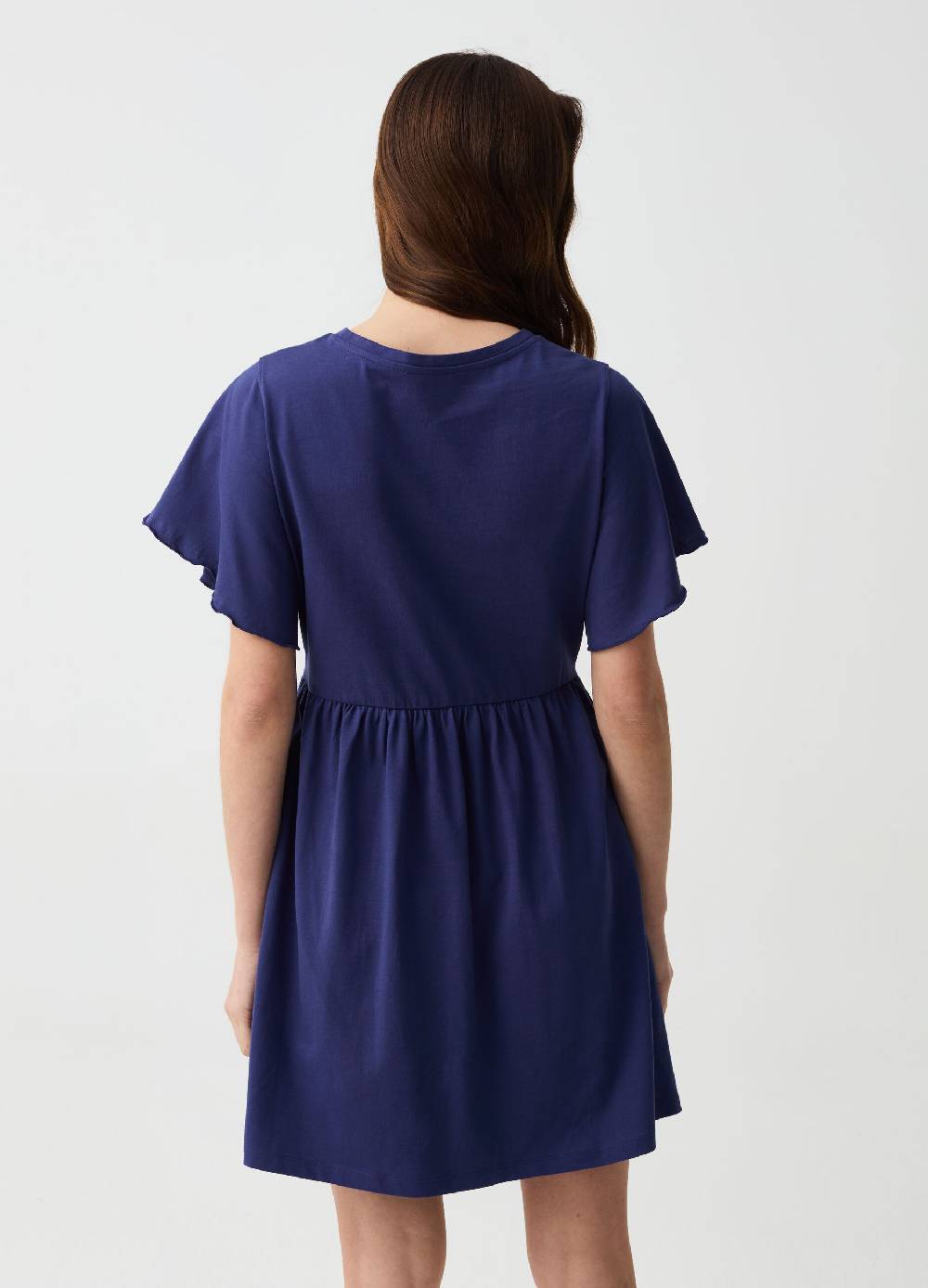 Ovs Vestito Essential corto con maniche a farfalla Spedizione Gratuita