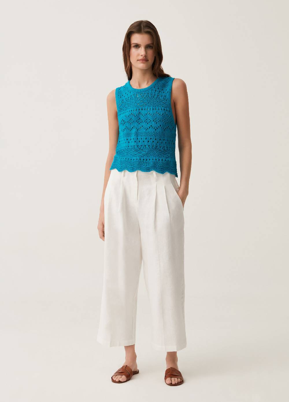 Ovs Tank top in cotone crochet Affare Del Giorno
